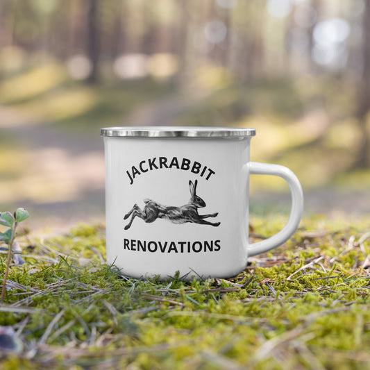 Enamel Jackrabbit Camping Mug